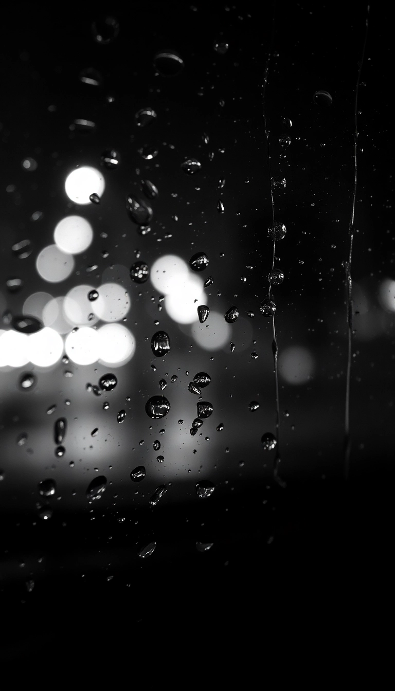Free Night Car Rain iPhone Aesthetic Background
